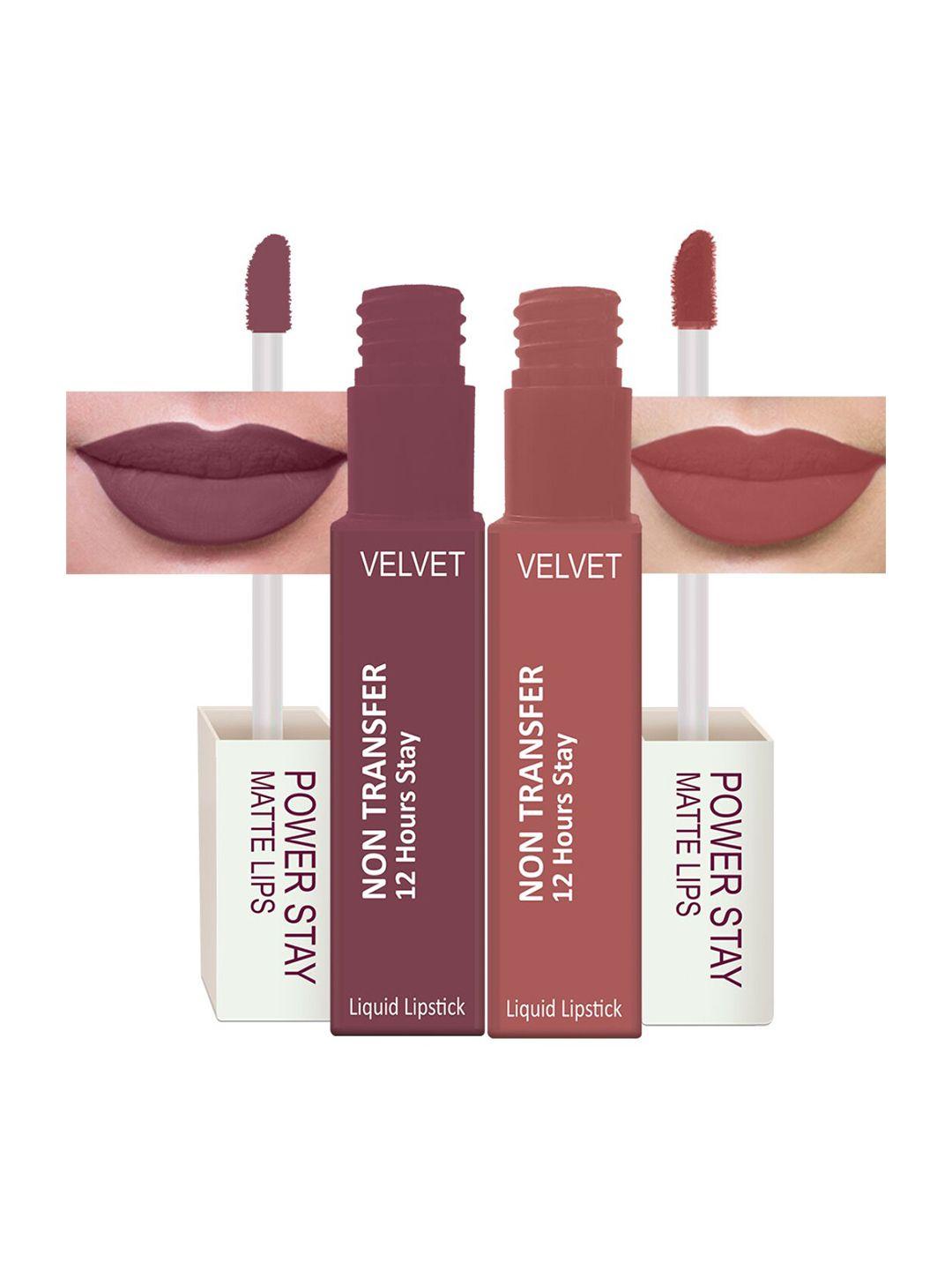 perpaa set of 2 waterproof liquid matte power stay lipstick 100gm