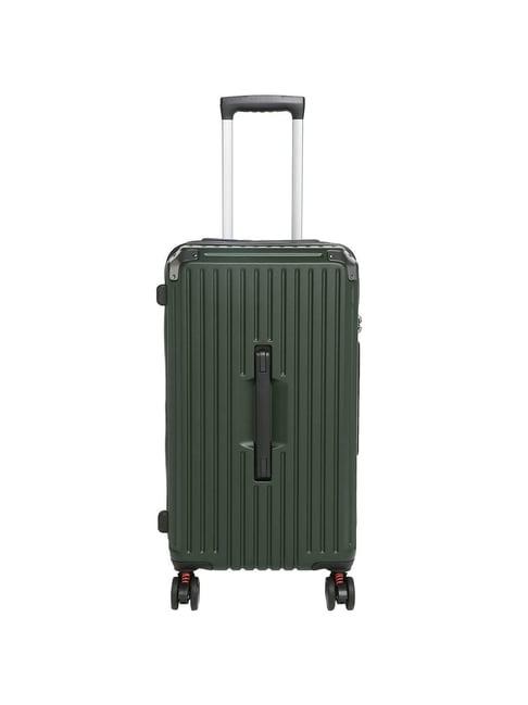 perquisite escape range green striped hard small trolley bag - 34 cm