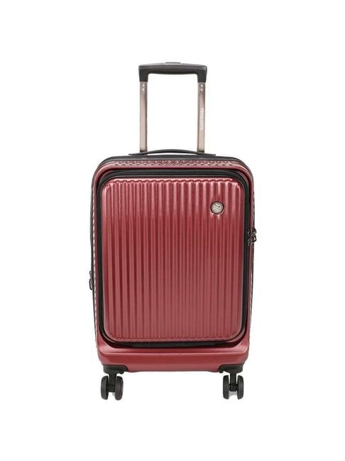 perquisite voyager wine red hard 20" cabin luggage