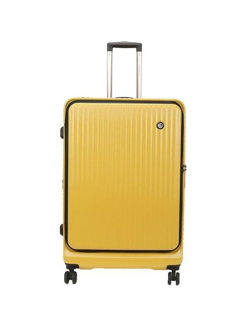 perquisite yita range yellow striped hard large trolley bag - 50 cm