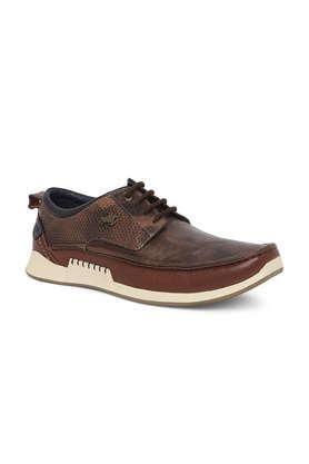 perri leather lace up men's formal shoes - tan