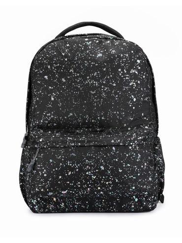 personalized metallic confetti tween 17 inches school laptop backpack 8 years and above
