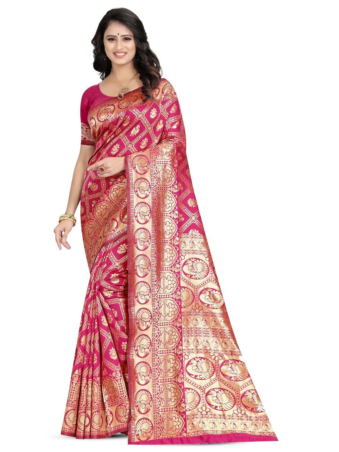 pervas ethnic motifs woven design zari silk cotton kanjeevaram saree