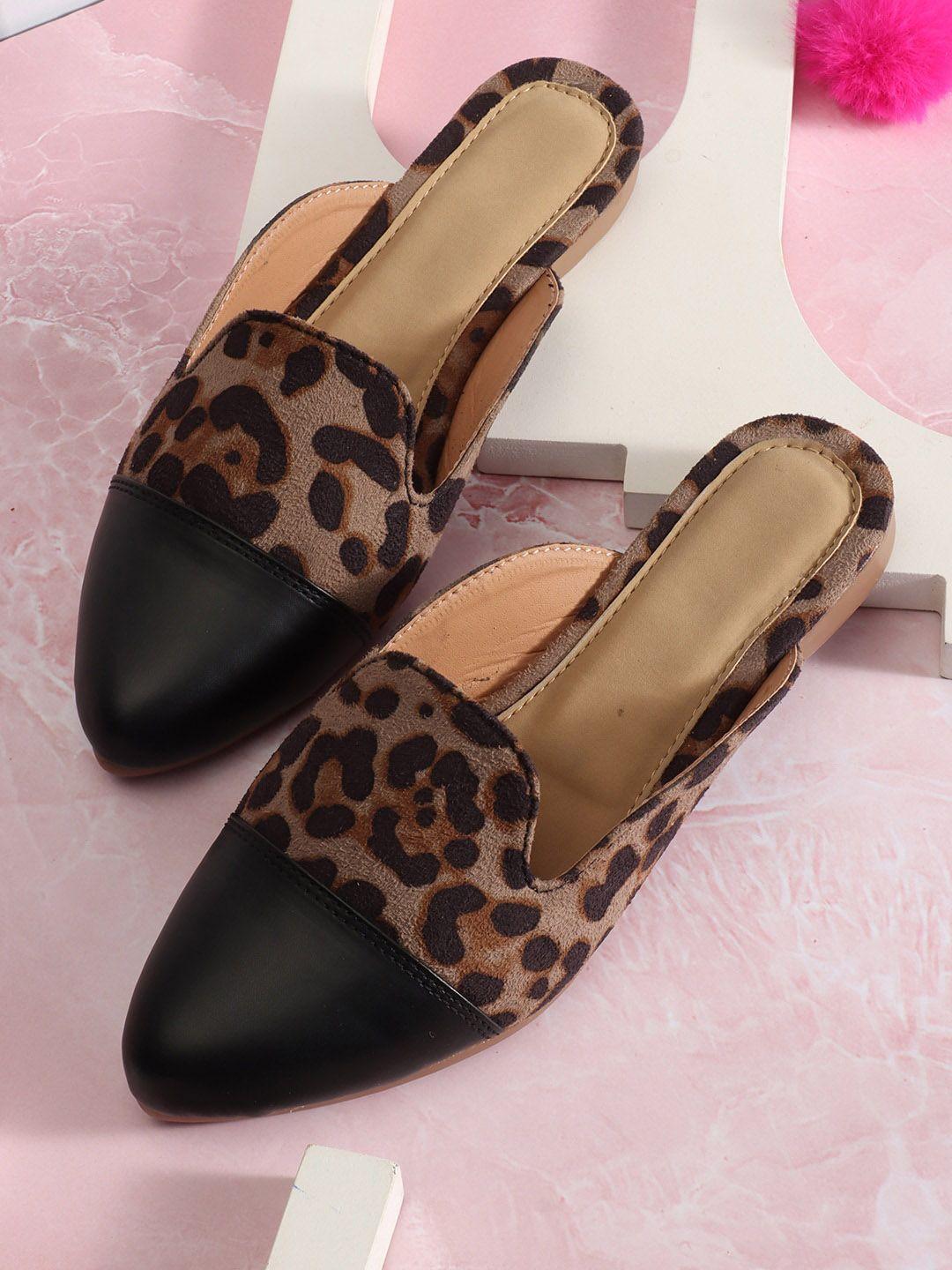 pery pao animal printed mules