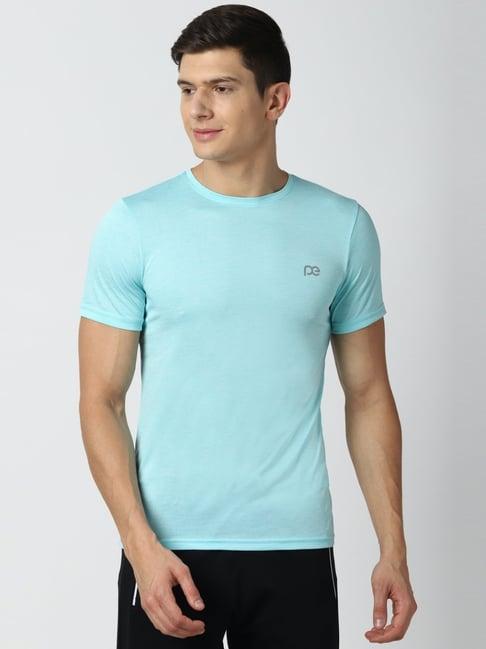 peter england blue slim fit t-shirt