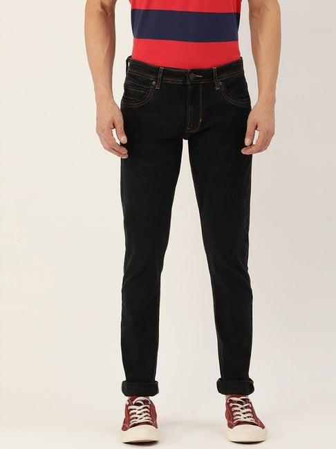 peter england jeans black skinny fit jeans