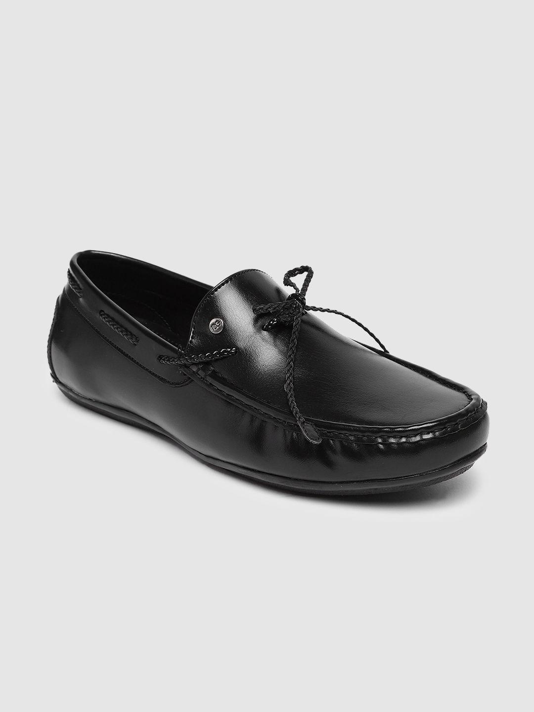 peter england men solid boat shoes