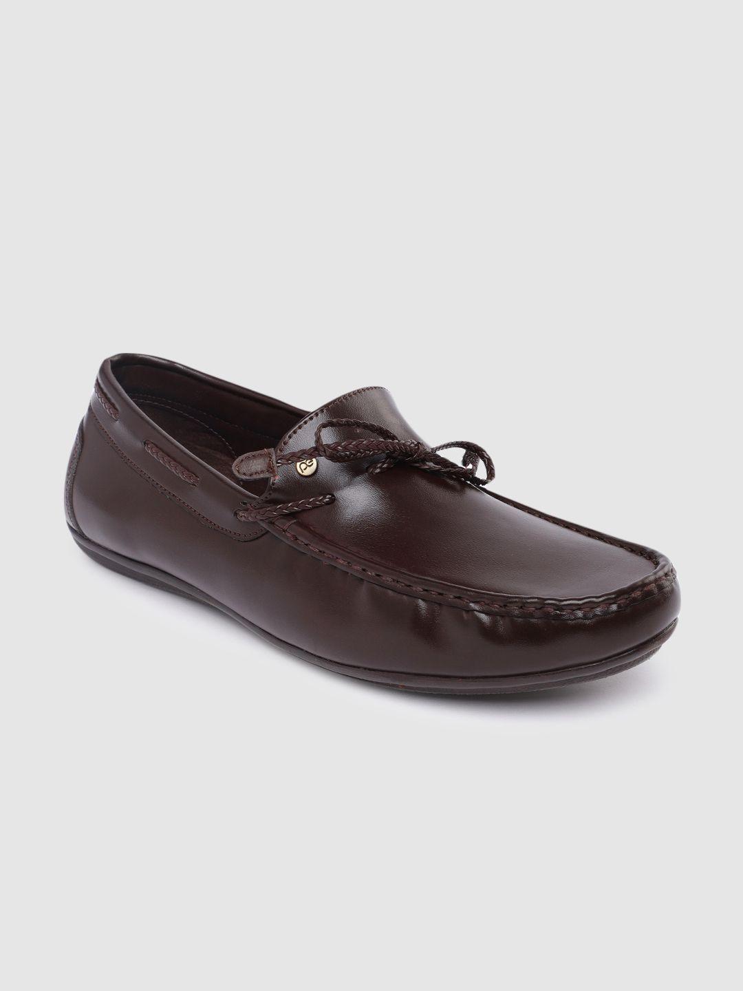peter england men solid boat shoes