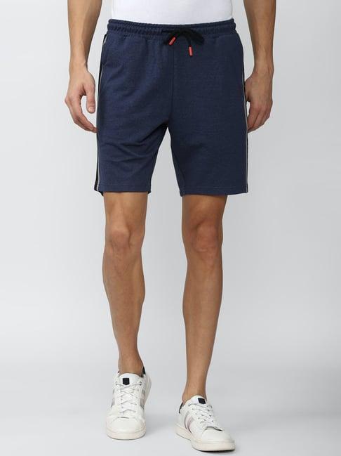 peter england navy regular fit shorts