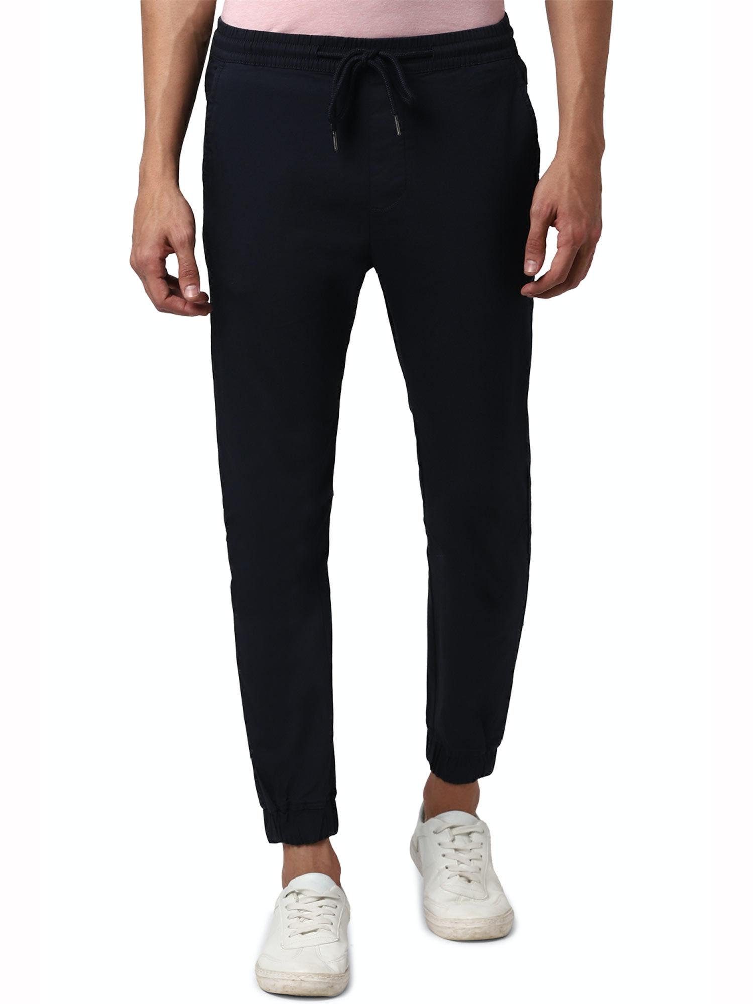 peter england black casual trousers