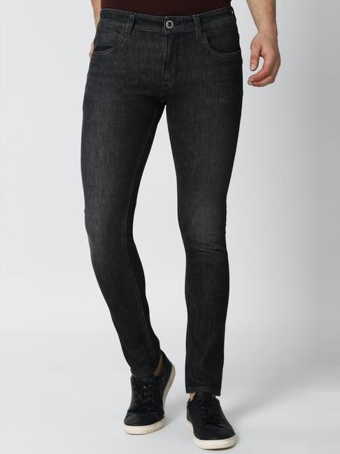 peter england black slim fit jeans