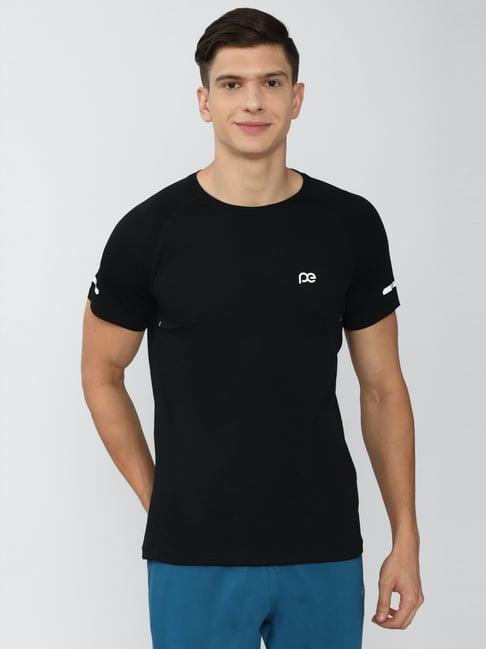 peter england black slim fit t-shirt