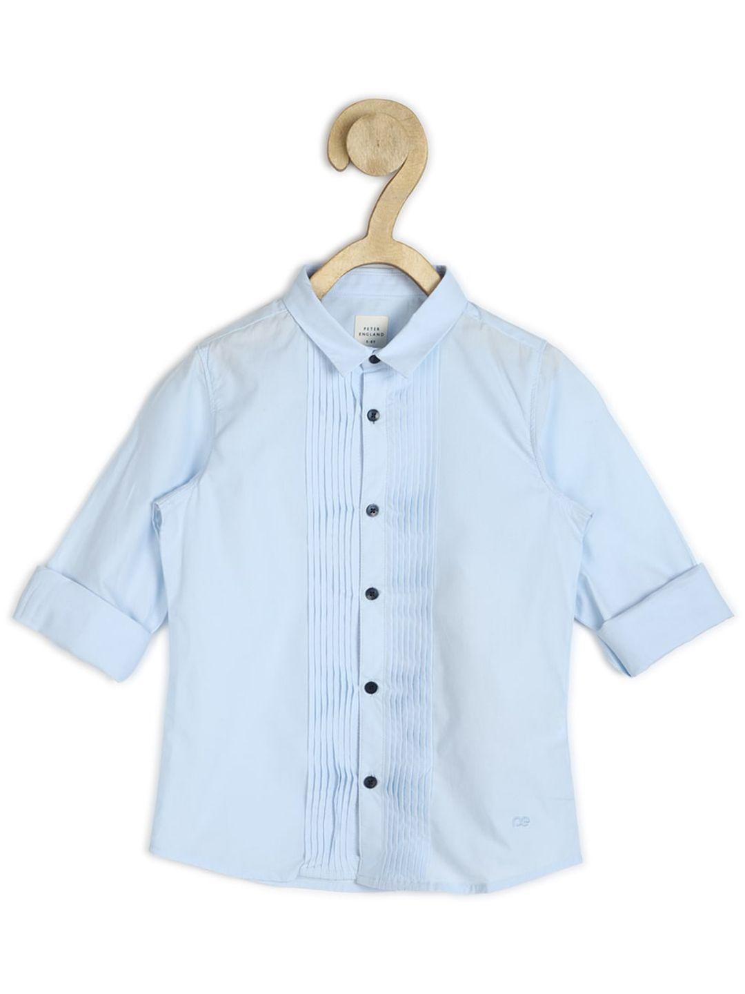 peter england boys slim fit casual cotton shirt