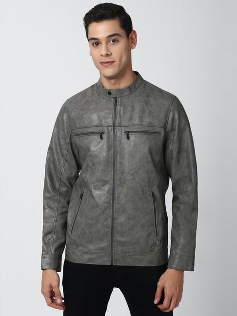 peter england casuals grey regular fit jacket