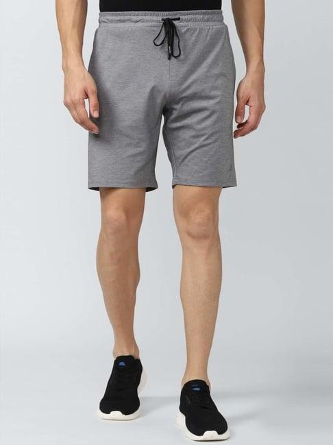 peter england casuals grey regular fit shorts