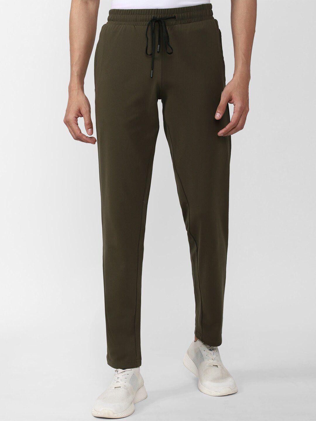 peter england casuals men olive green track pant