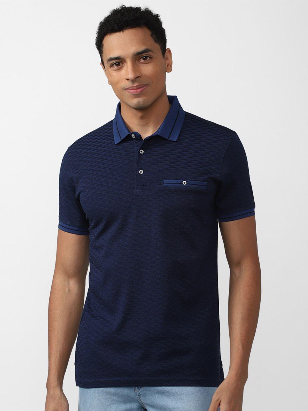 peter england casuals men polo collar t-shirt