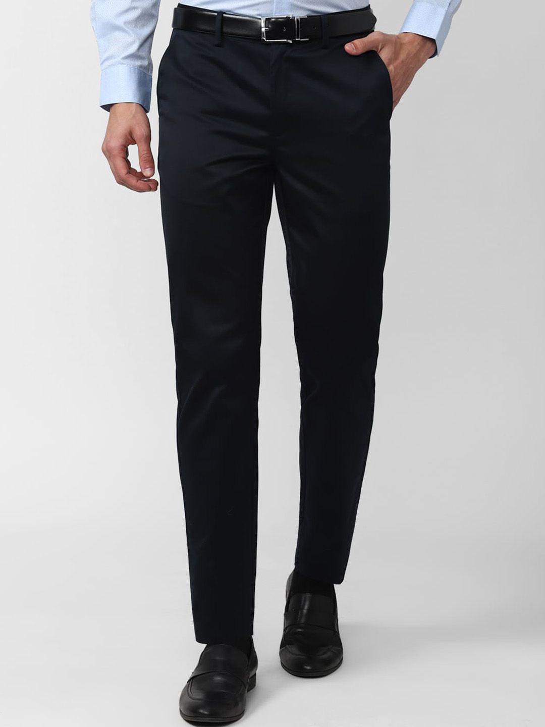 peter england casuals men slim fit trousers