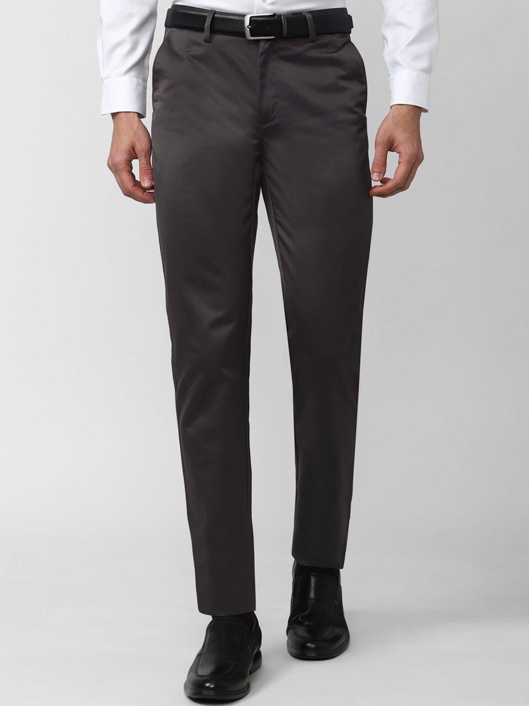 peter england casuals men slim fit trousers