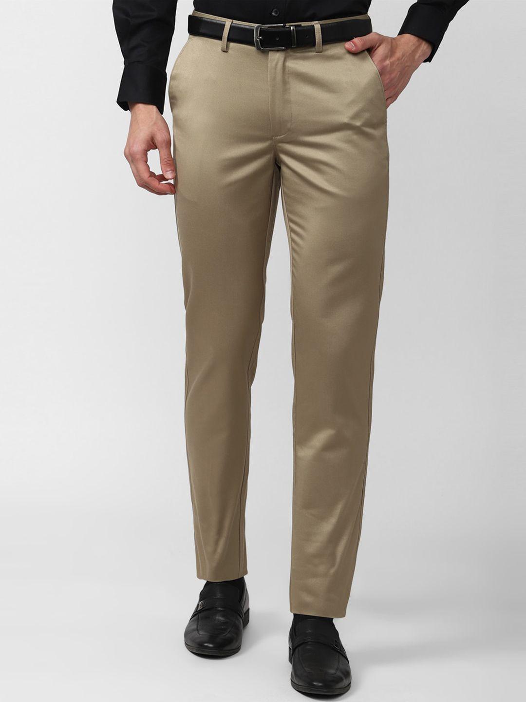 peter england casuals men slim fit trousers