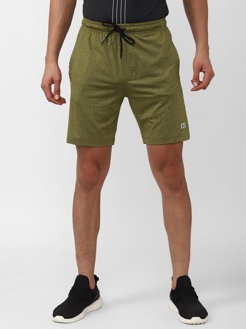 peter england casuals olive regular fit shorts