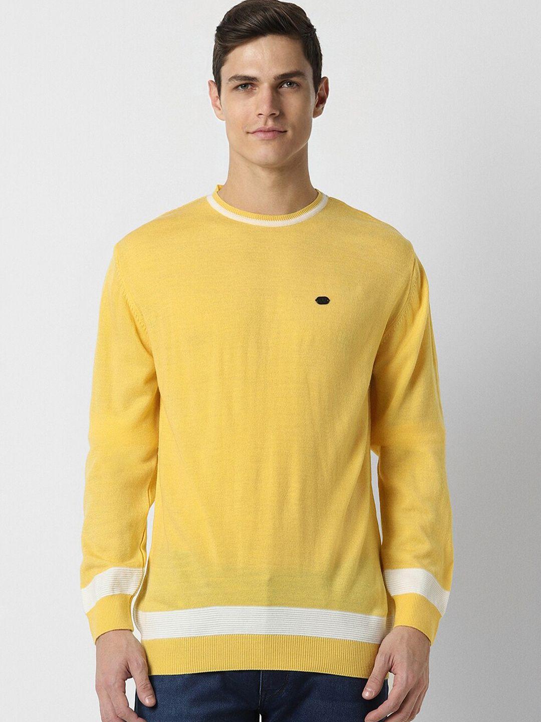peter england casuals round neck pure acrylic pullover