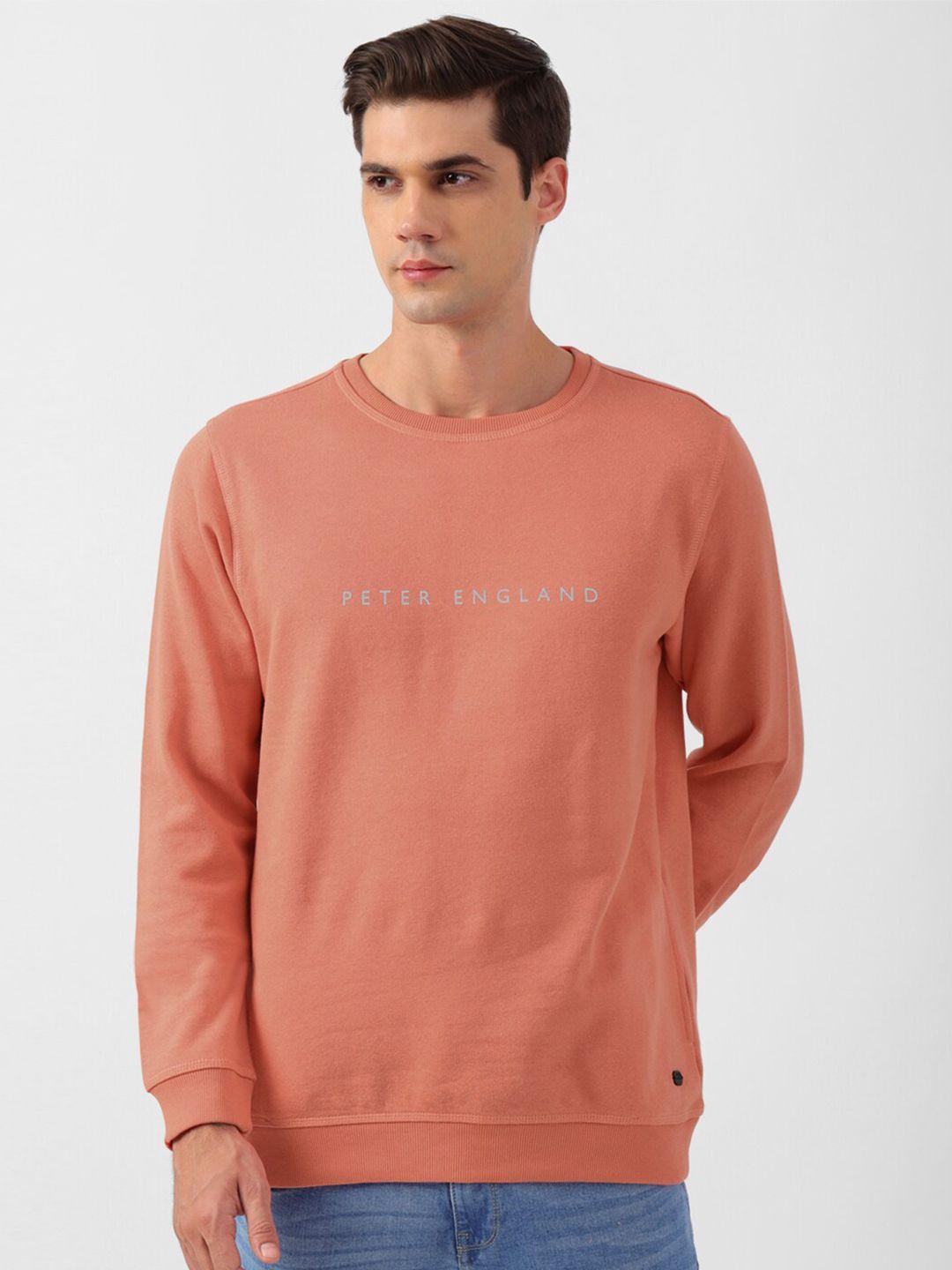 peter england casuals typography printed sweatshirt