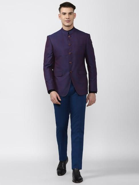 peter england elite multi slim fit two piece suit