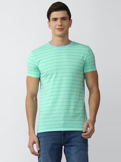 peter england green crew t-shirt