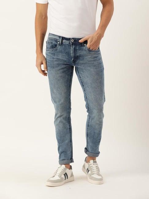 peter england jeans blue skinny fit jeans