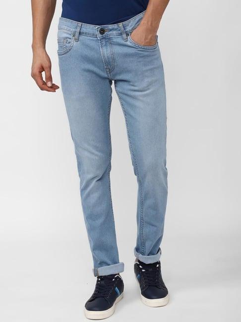 peter england jeans blue slim fit jeans