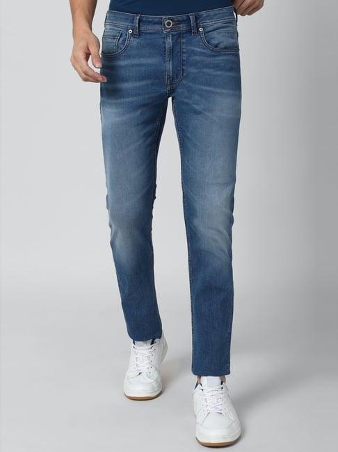 peter england jeans blue slim fit jeans