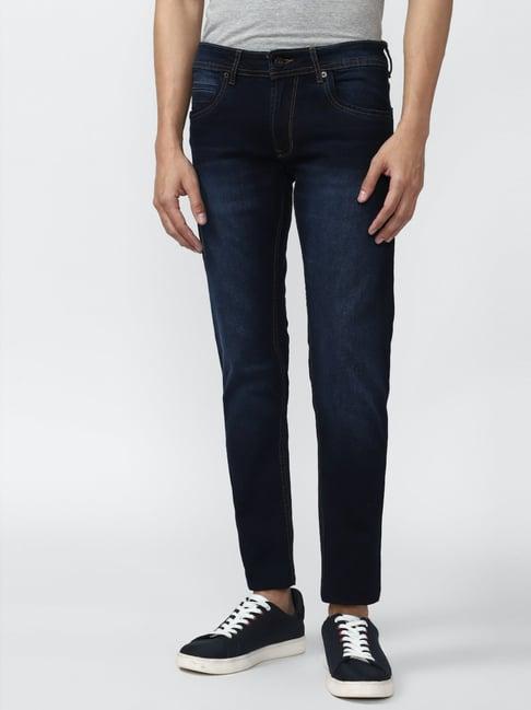 peter england jeans navy skinny fit jeans