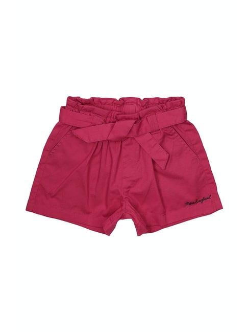 peter england kids pink solid shorts