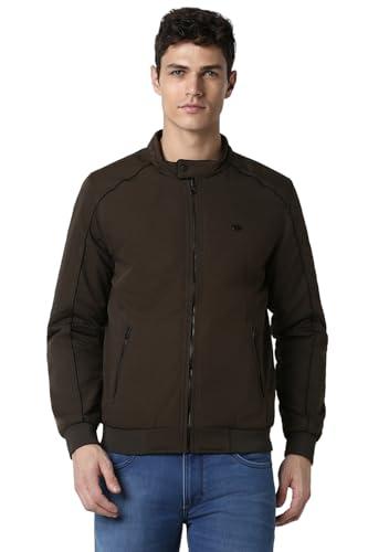 peter england men's a-line coat (pcjkcbopg58760_brown