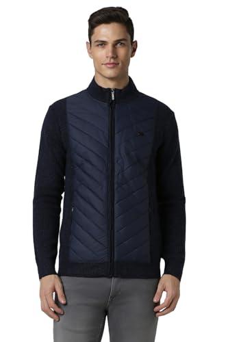 peter england men's a-line coat (pcswsrgfp57664_navy