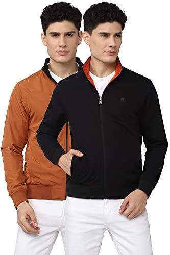 peter england men's car coat (pcjksbofm49430_orange_l)