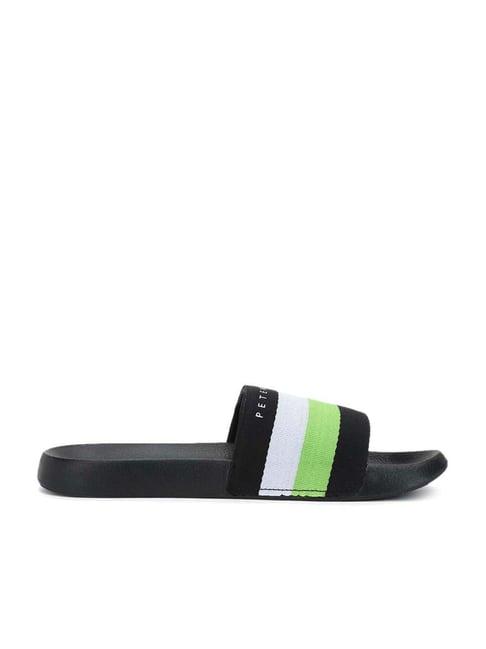 peter england men's multicoloured slides