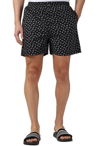 peter england men's pure cotton classic boxer shorts (pack of 1) (pebsmrgph47463_black_xl)