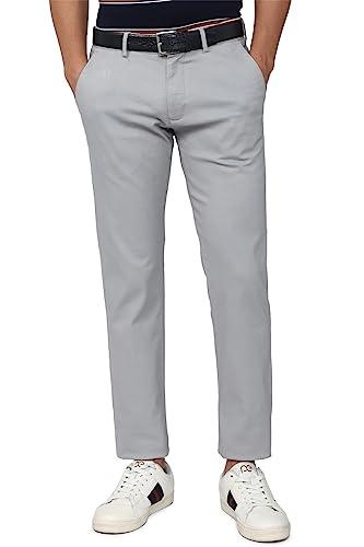 peter england men's slim pants (pctfcslp307716_silver