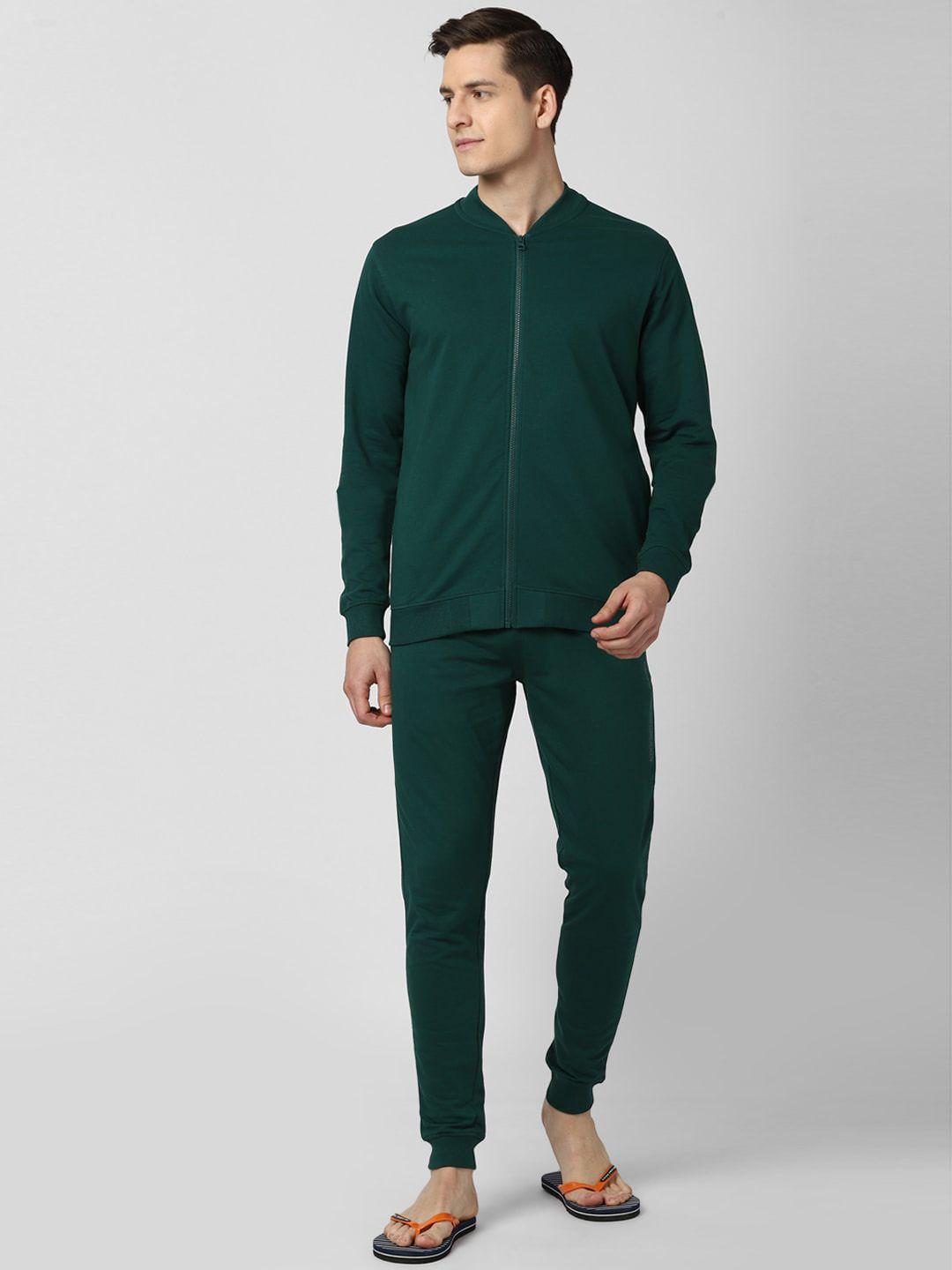 peter england men green night suit