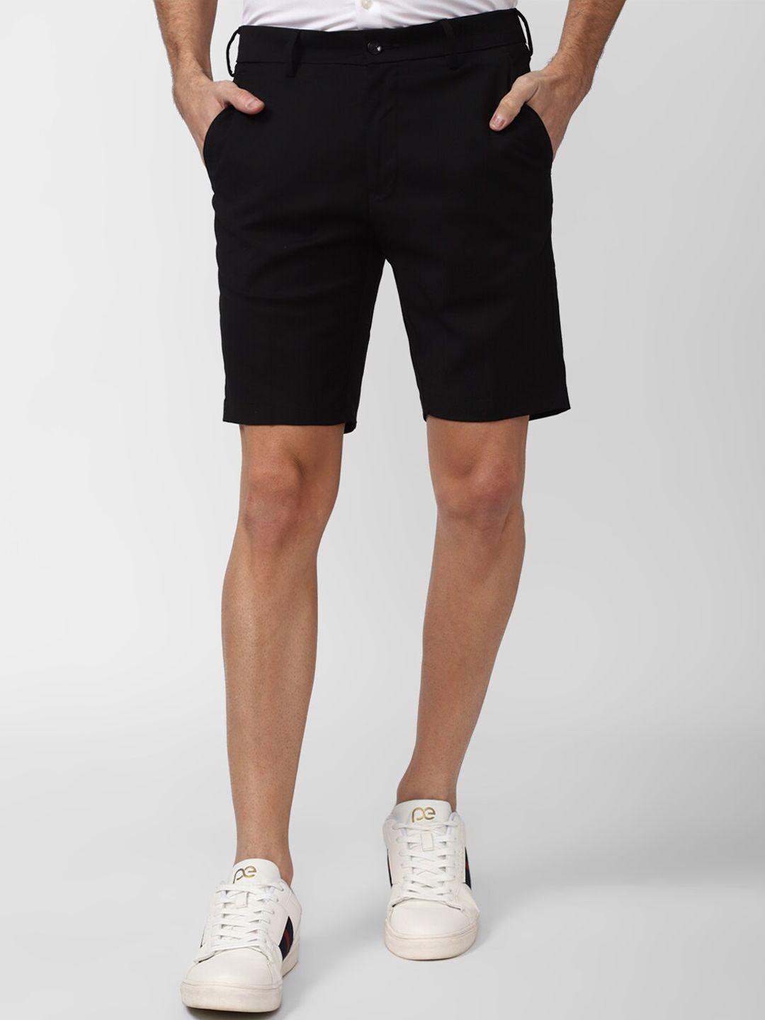 peter england men mid-rise slim fit shorts