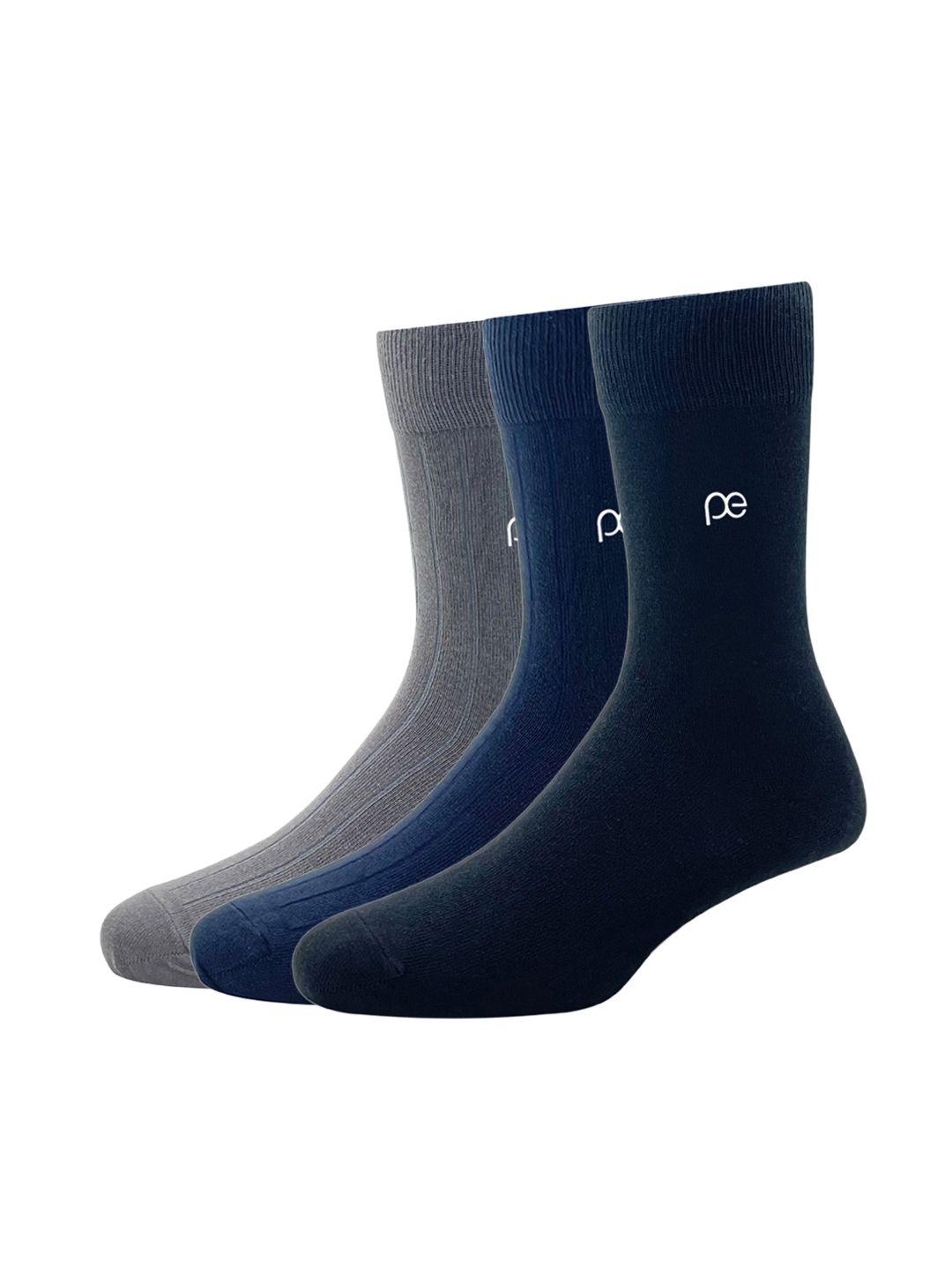 peter england men pack of 3 calf-length socks