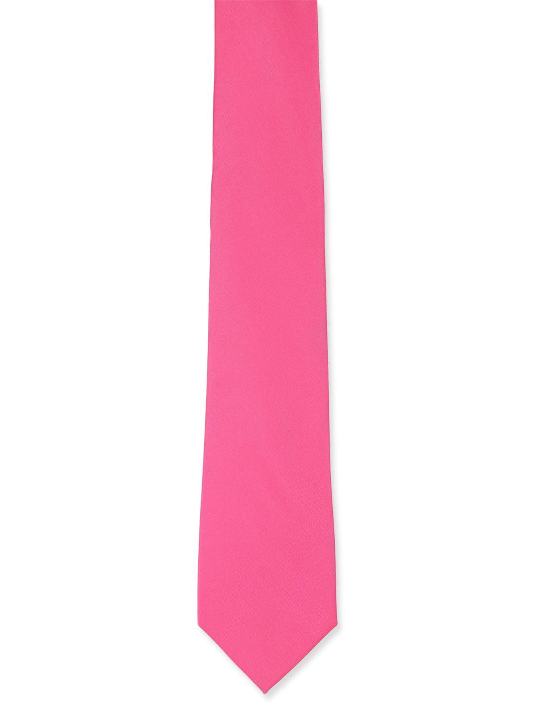 peter england men pink broad tie