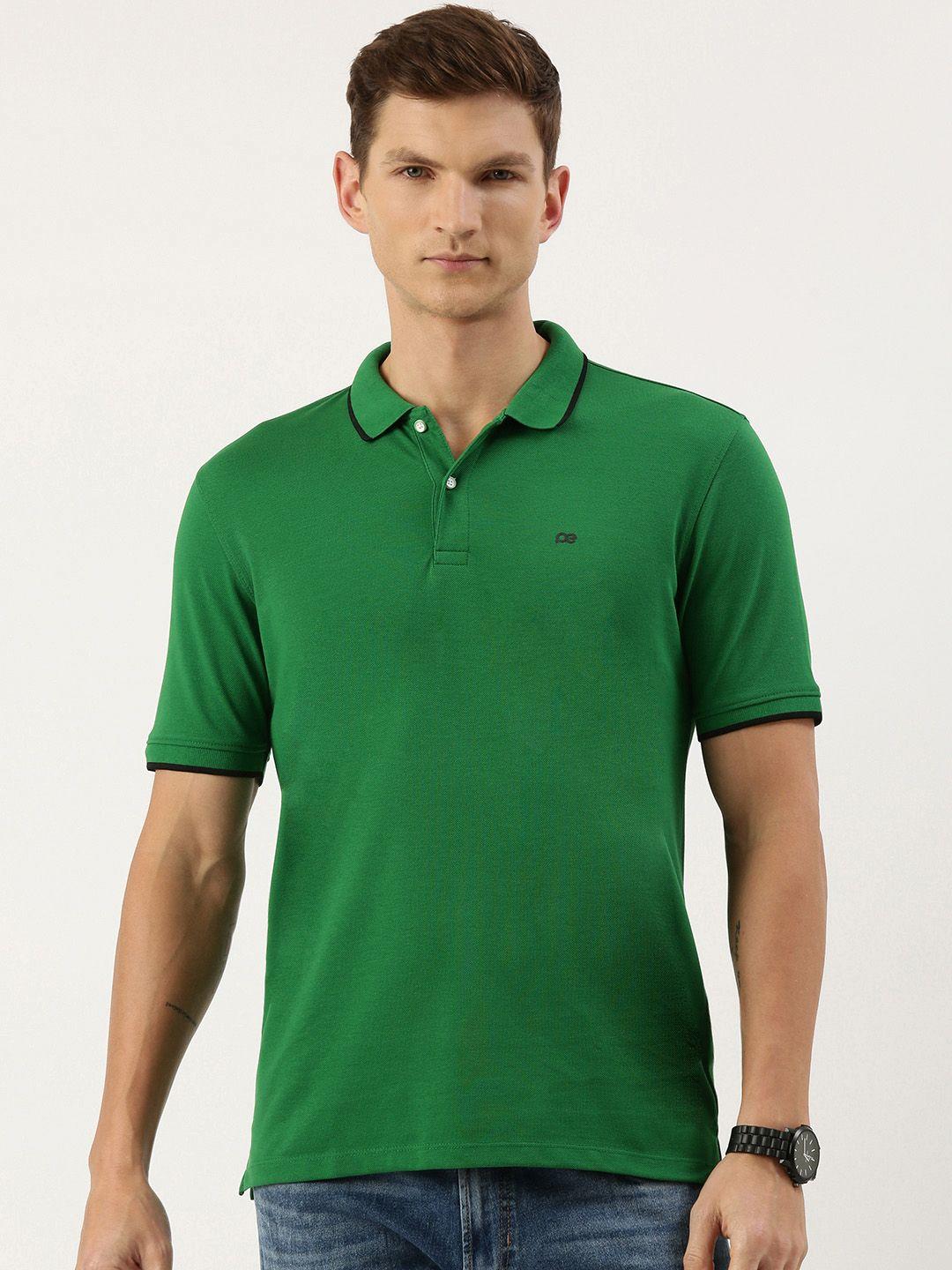 peter england men polo collar slim fit t-shirt