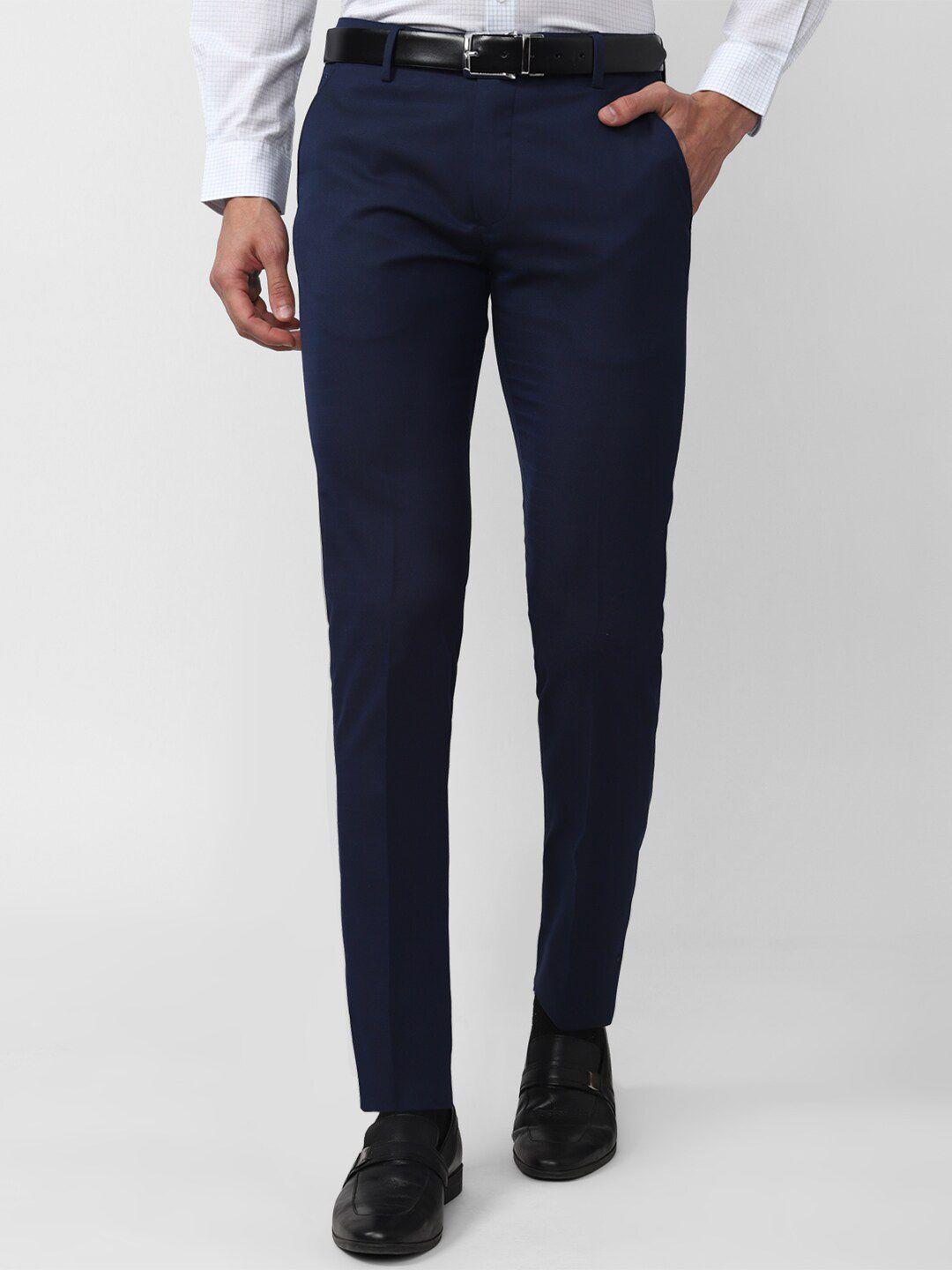 peter england men slim fit trousers