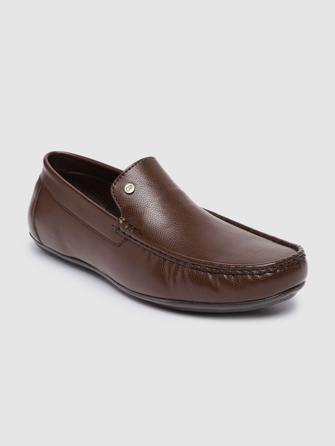 peter england men solid loafers