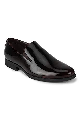 peter england men wine formal shoes-9 uk (43 eu) (pffl51998163)