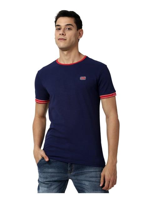 peter england navy relaxed fit t-shirt