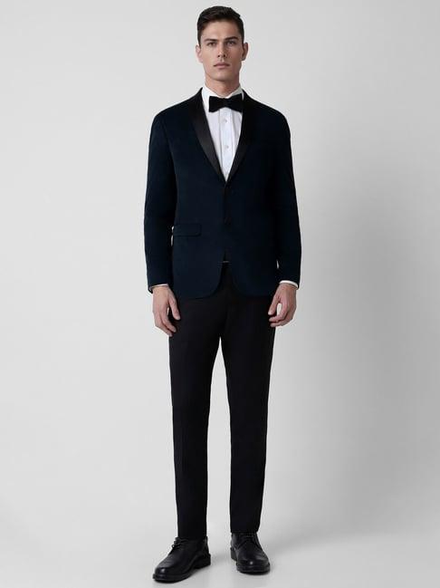 peter england navy slim fit two piece suit